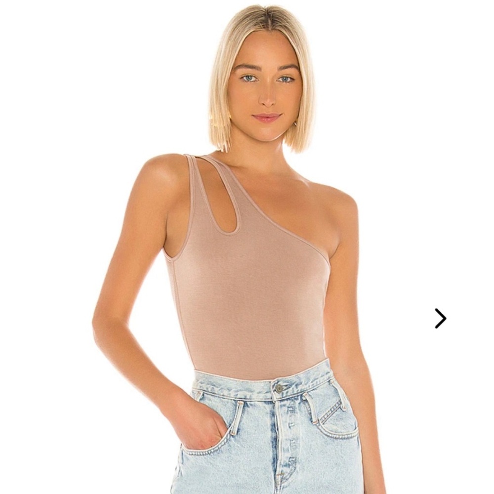 Lovers + Friends Baro Bodysuit in Taupe